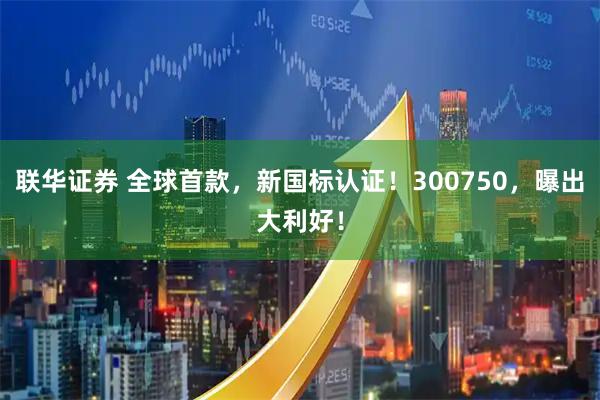 联华证券 全球首款，新国标认证！300750，曝出大利好！