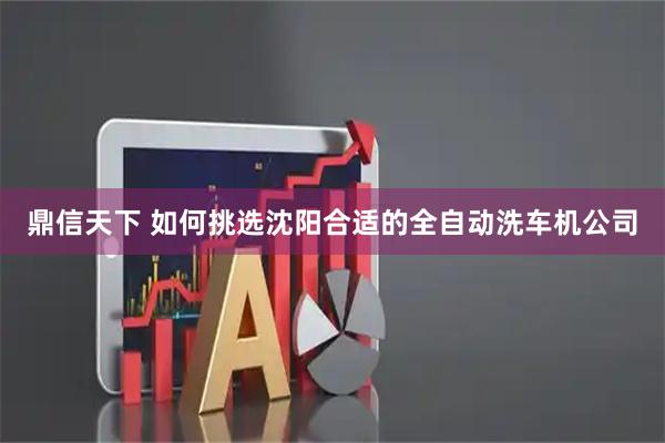 鼎信天下 如何挑选沈阳合适的全自动洗车机公司