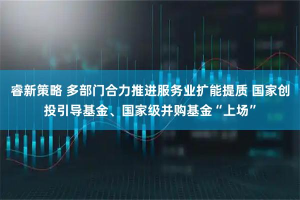睿新策略 多部门合力推进服务业扩能提质 国家创投引导基金、国家级并购基金“上场”